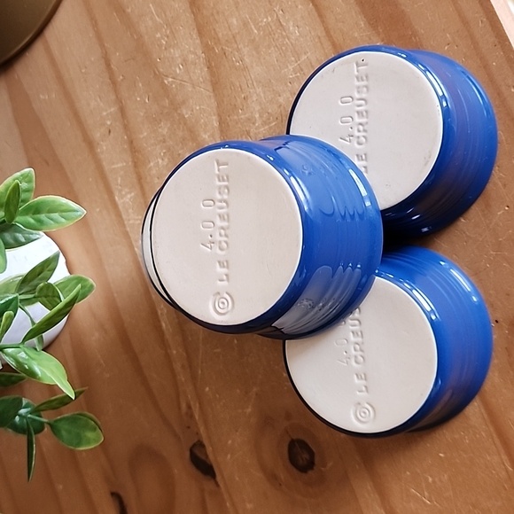 4 Le Creuset Stackable Ramekins Blueberry Color - Picture 12 of 16